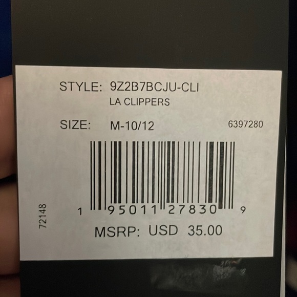 NWT Clippers Basketball Long Sleeve Dri-Fit Shirt - Youth Medium - Picture 4 of 6